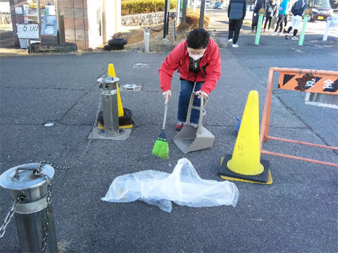 事故後の後片付け